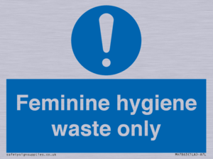 Feminine hygiene waste only